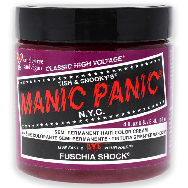 Manic Panic Classic High Voltage Hair Color - Fuschia Shock by Manic Panic for Unisex - 4 oz Hair Color