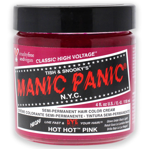 Manic Panic Classic High Voltage Hair Color - Hot Hot Pink by Manic Panic for Unisex - 4 oz Hair Color