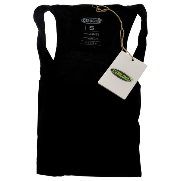 Bamboo Racer Tank - Black by Cariloha for Women - 1 Pc Tank Top (S)