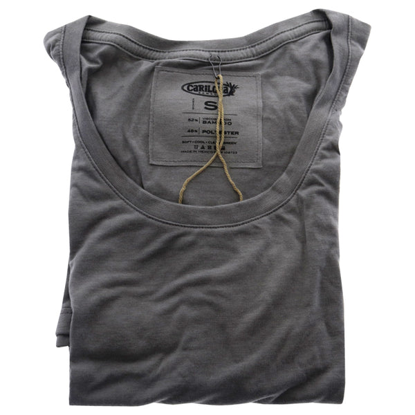 Bamboo Scoop Tee - Gray Heather by Cariloha for Women - 1 Pc T-Shirt (S)