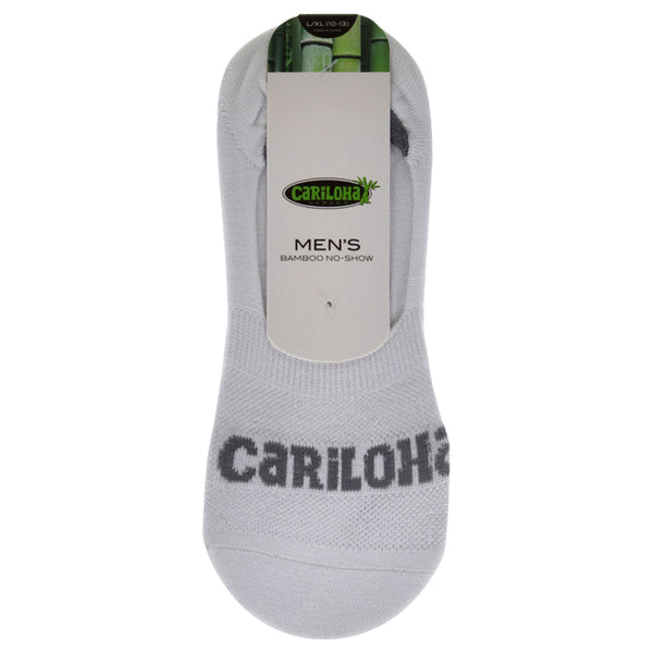 Bamboo No-Show Socks - White by Cariloha for Men - 1 Pair Socks (L/XL)