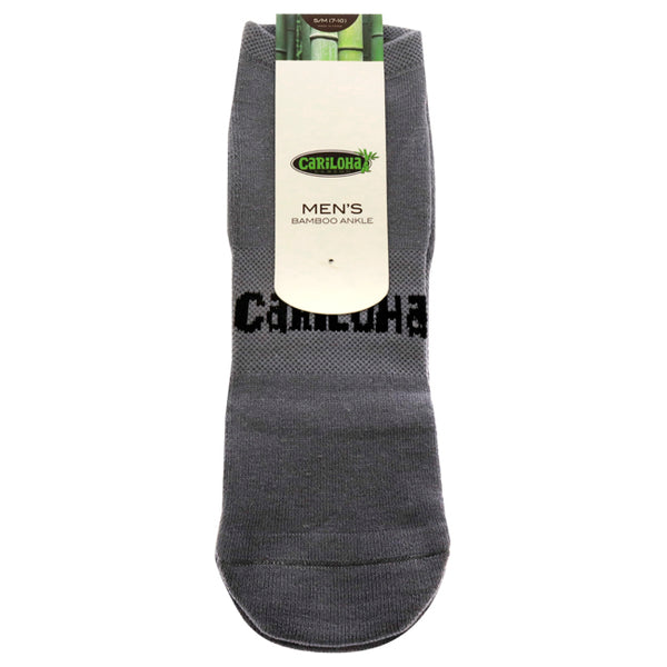 Bamboo Ankle Socks - Carbon-Black by Cariloha for Men - 1 Pair Socks (S/M)