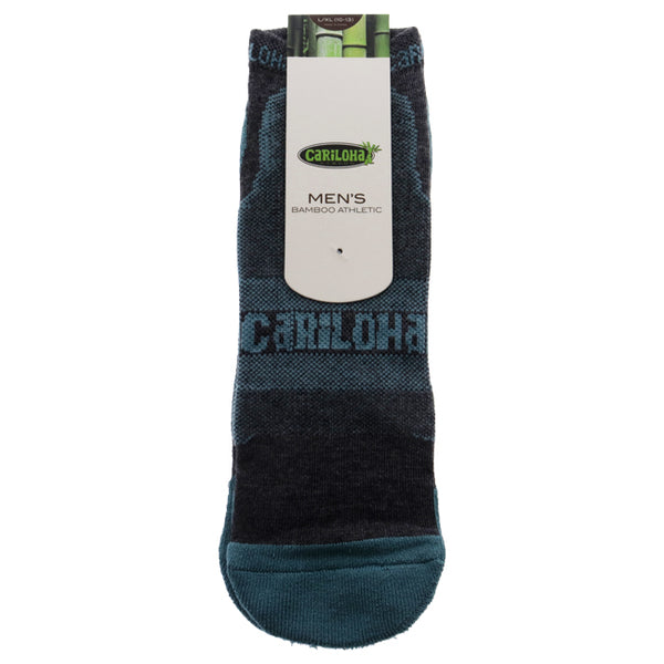 Bamboo Athletic Socks - Refresh Teal by Cariloha for Men - 1 Pair Socks (L/XL)