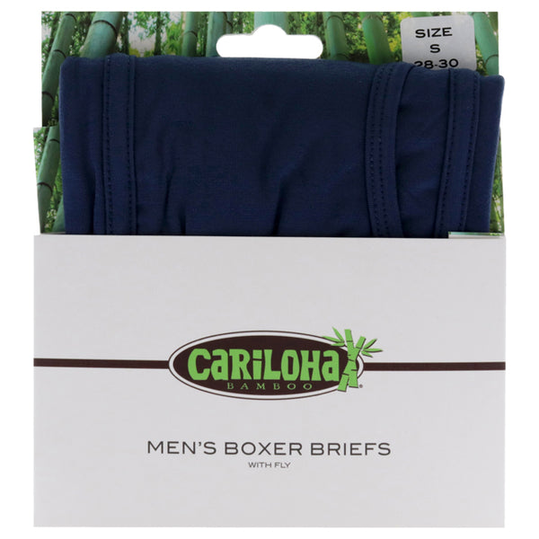 Bamboo Boxer Briefs - Steel Blue by Cariloha for Men - 1 Pc Boxer (S)