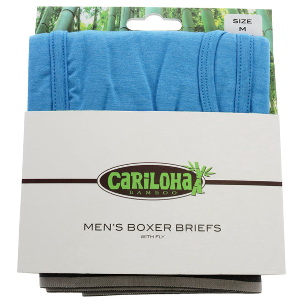 Bamboo Boxer Briefs - Cobalt Heather by Cariloha for Men - 1 Pc Boxer (M)