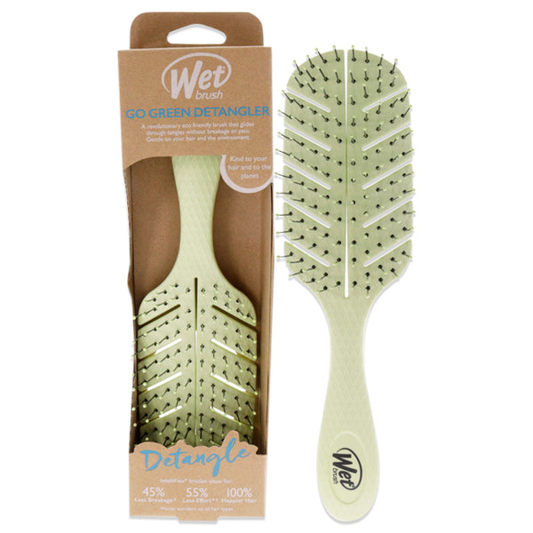 Go Green Detangler Brush - Green by Wet Brush for Unisex - 1 Pc Hair Brush