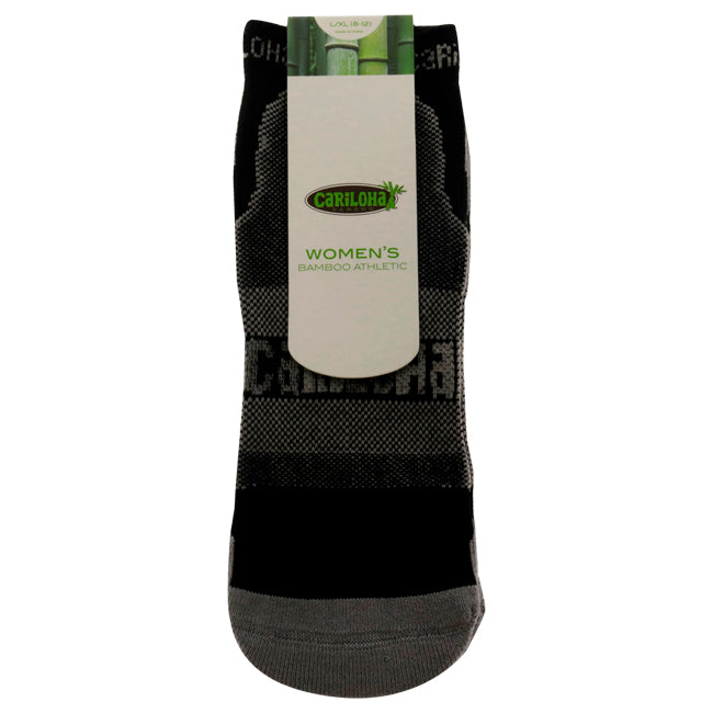 Bamboo Athletic Socks - Carbon-Black by Cariloha for Women - 1 Pair Socks (L/XL)