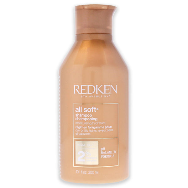 Redken All Soft Shampoo-NP by Redken for Unisex - 10.1 oz Shampoo