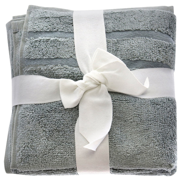 Bamboo Washcloths Set - Ocean Mist by Cariloha for Unisex - 3 Pc Towel