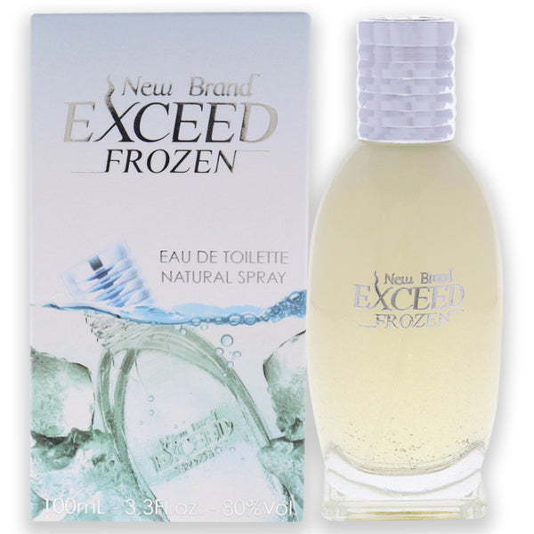 New Brand Exceed Frozen by New Brand for Men - 3.3 oz EDT Spray