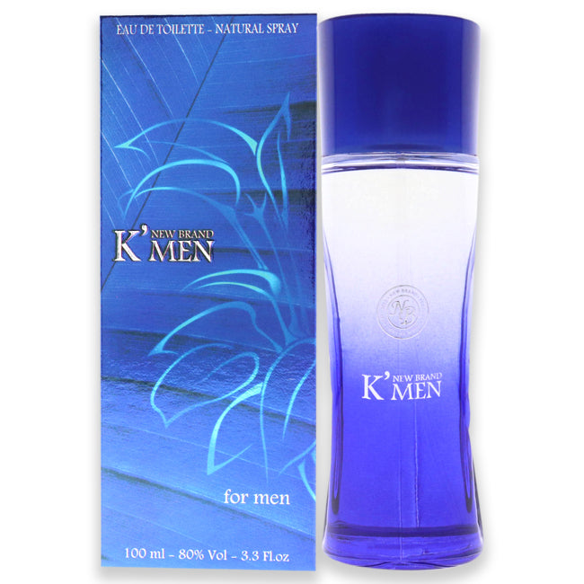 New Brand K Men by New Brand for Men - 3.3 oz EDT Spray