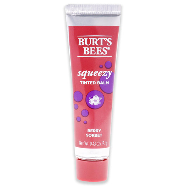 Burts Bees Squeezy Tinted Lip Balm - Berry Sorbet by Burts Bees for Women - 0.43 oz Lip Balm