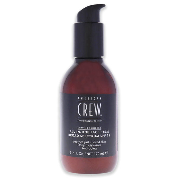 American Crew All-In-One Face Balm SPF 15 by American Crew for Men - 5.7 oz After Shave Balm