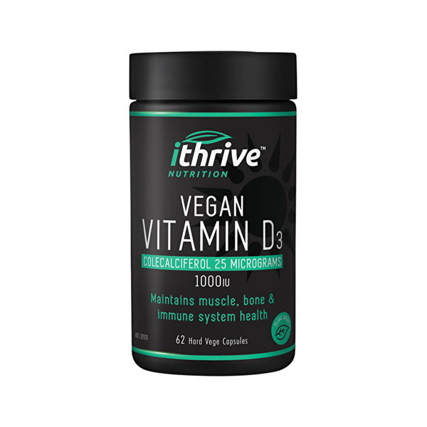 iThrive Nutrition Vegan Vitamin D3 1000IU 62c