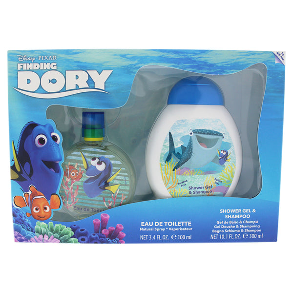 Disney Finding Dory by Disney for Kids - 2 Pc Gift Set 3.4oz EDT Spray, 10.1oz Shower Gel & Shampoo