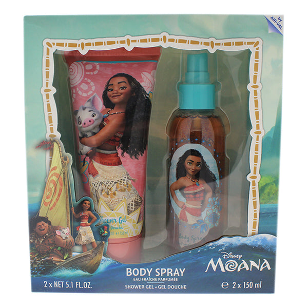 Disney Moana by Disney for Kids - 2 Pc Gift Set 5.1oz Shower Gel, 5.1oz Body Spray