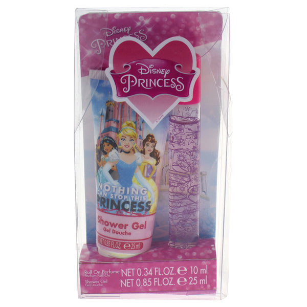 Disney Disney Princess by Disney for Kids - 2 Pc Gift Set 0.34oz Roll On Perfume, 0.85oz Shower Gel