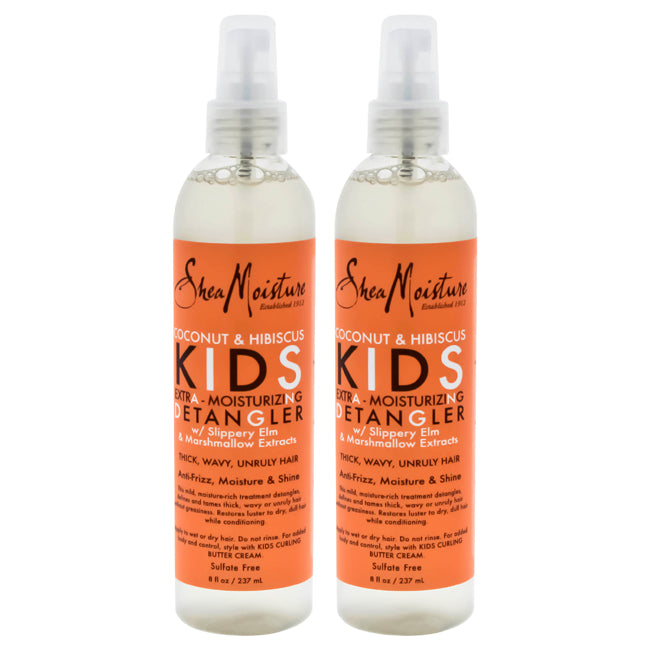 Shea Moisture Coconut & Hibiscus Kids Extra-Moisturizing Detangler - Pack of 2 by Shea Moisture for Kids - 8 oz Detangler