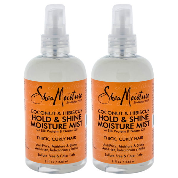 Shea Moisture Coconut & Hibiscus Hold & Shine Moisture Mist by Shea Moisture for Unisex - 8 oz Mist - Pack of 2