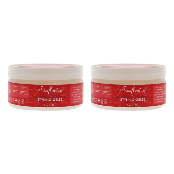 Shea Moisture Red Palm Oil and Cocoa Butter Styling Gelee - Pack of 2 by Shea Moisture for Unisex - 7 oz Gel