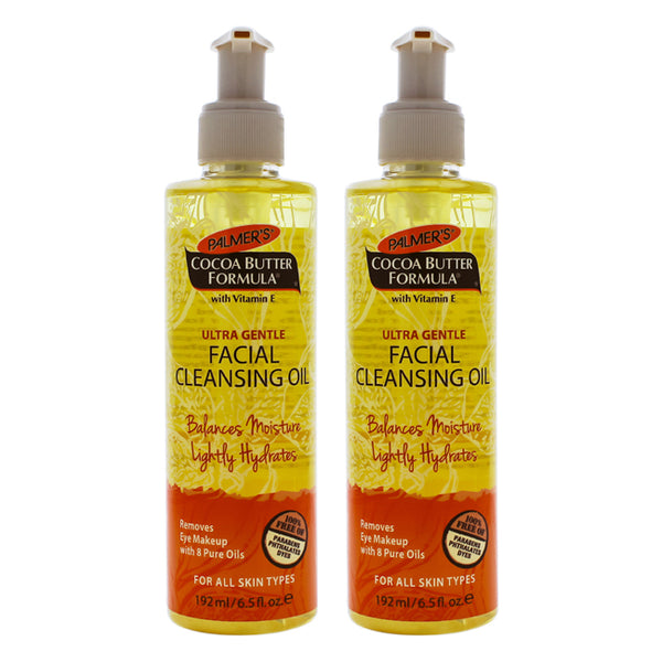 Palmers Cocoa Butter Facial Cleansing Oil - Pack of 2 by Palmers for Unisex - 6.5 oz Cleanser