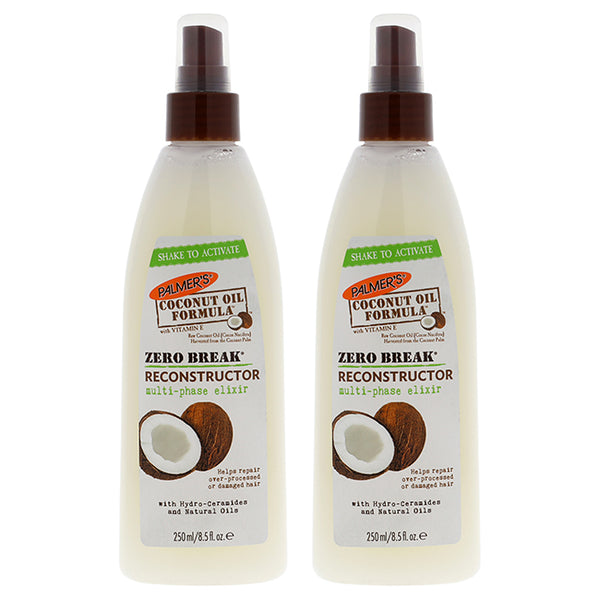 Palmers Coconut Oil Zero Break Reconstructor - Pack of 2 by Palmers for Unisex - 8.5 oz Treatment