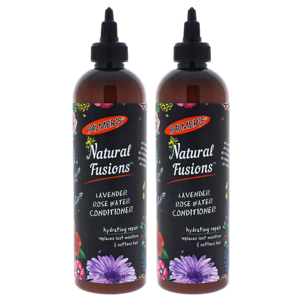 Palmers Natural Fusions Lavender Rose Water Conditioner - Pack of 2 by Palmers for Unisex - 12 oz Conditioner