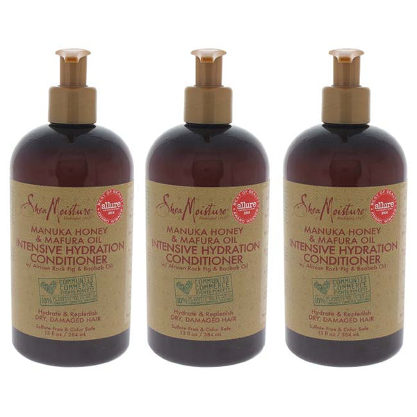Shea Moisture Manuka Honey Mafura Oil Intensive Hydration Conditioner by Shea Moisture for Unisex - 13 oz Conditioner - Pack of 3