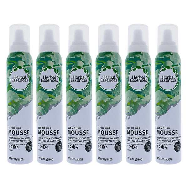 Clairol Herbal Essences Set Me Up Extra Hold Mousse by Clairol for Unisex - 6.8 oz Mousse - Pack of 6