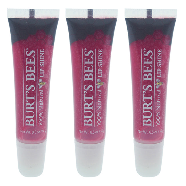 Burts Bees Burts Bees Lip Shine - 050 Pucker by Burts Bees for Women - 0.5 oz Lip Gloss - Pack of 3