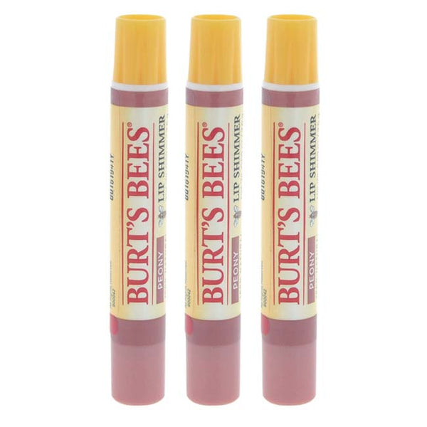 Burts Bees Burts Bees Lip Shimmer - Peony by Burts Bees for Women - 0.09 oz Lip Shimmer - Pack of 3