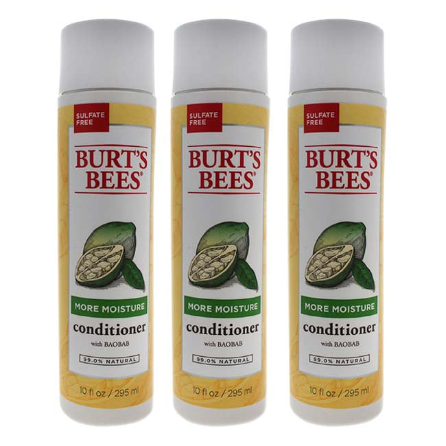 Burts Bees More Moisture Baobab Conditioner by Burts Bees for Unisex - 10 oz Conditioner - Pack of 3