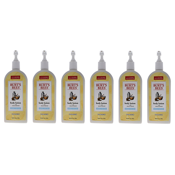 Burts Bees Milk and Honey Body Lotion by Burts Bees for Unisex - 12 oz Body Lotion - Pack of 6