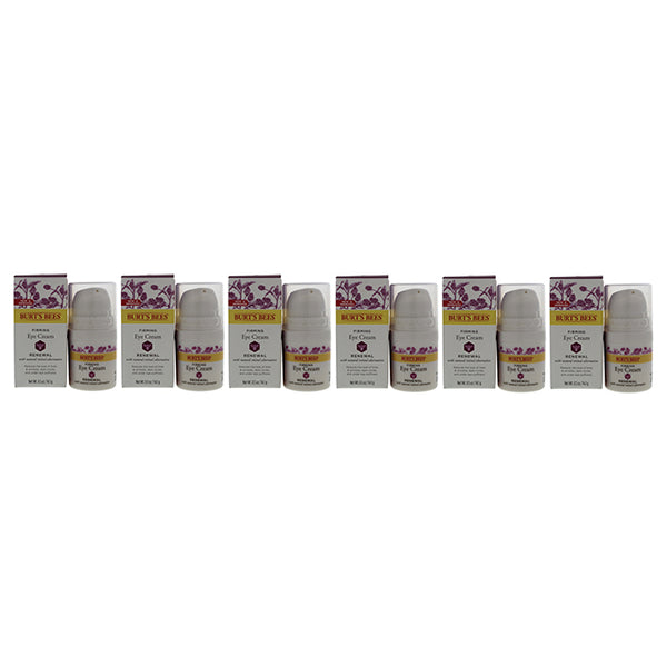 Burts Bees Renewal Smoothing Eye Cream by Burts Bees for Unisex - 0.5 oz Cream - Pack of 6