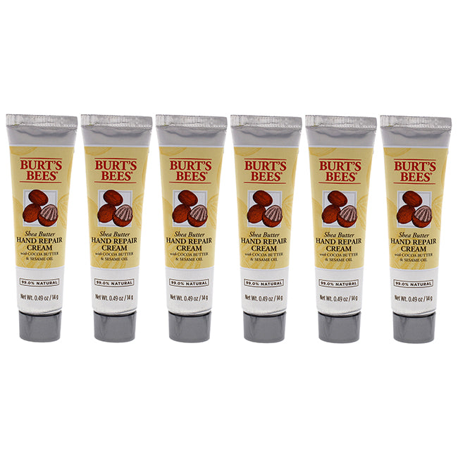 Burt's Bees Shea Butter Hand Repair Cream by Burts Bees for Unisex - 0.49 oz Cream - Pack of 6