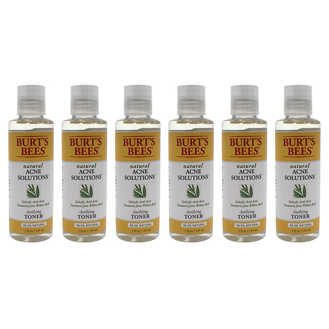 Burts Bees Natural Acne Solutions Clarifying Toner by Burts Bees for Unisex - 5 oz Toner - Pack of 6