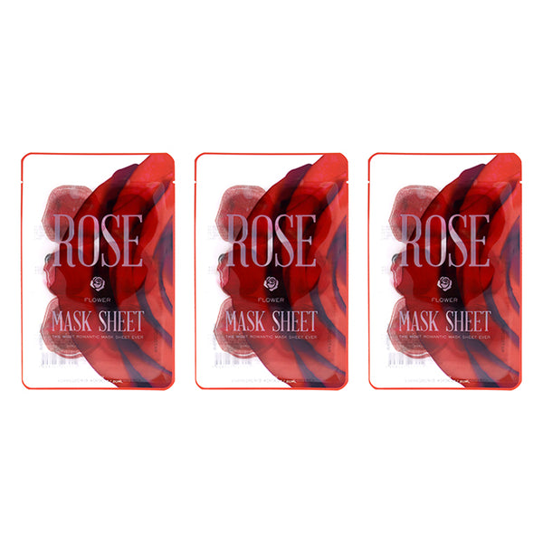 Kocostar Slice Sheet Mask - Rose Flower by Kocostar for Unisex - 1 Pc Mask - Pack of 3