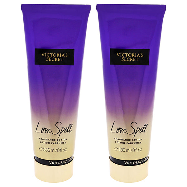 Victorias Secret Love Spell Fragrance Lotion by Victorias Secret for Women - 8 oz Body Lotion - Pack of 2