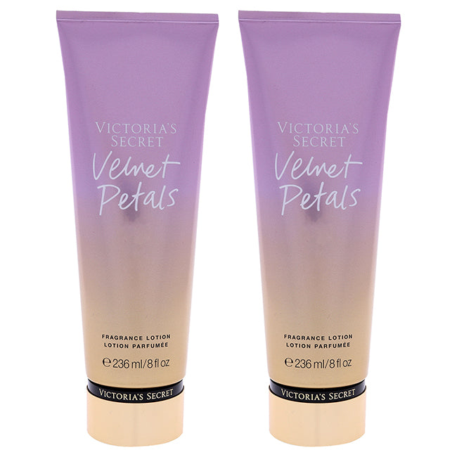 Victoria's Secret Velvet Petals Fragrance Lotion by Victorias Secret for Women - 8 oz Body Lotion - Pack of 2