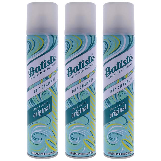 Batiste Dry Shampoo - Clean and Classic Original by Batiste for Women - 6.73 oz Dry Shampoo - Pack of 3