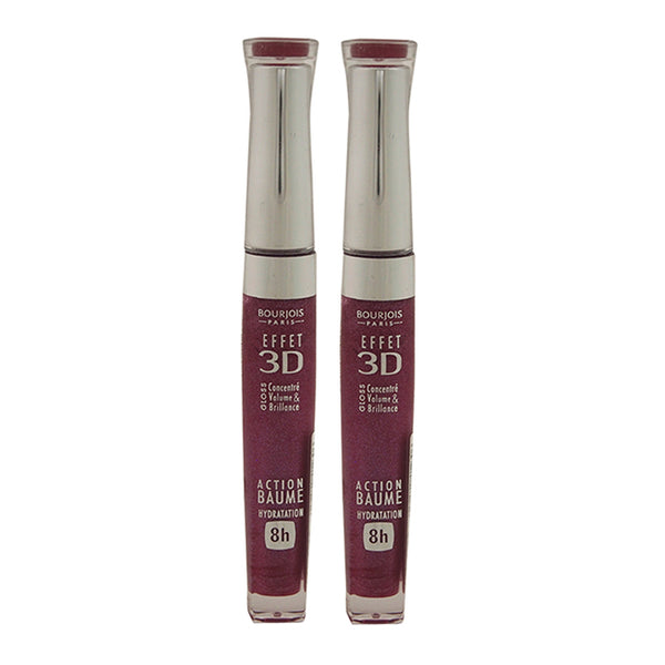 Bourjois 3D Effet Lip Gloss - 23 Framboise Magnific by Bourjois for Women - 0.19 oz Lip Gloss - Pack of 2