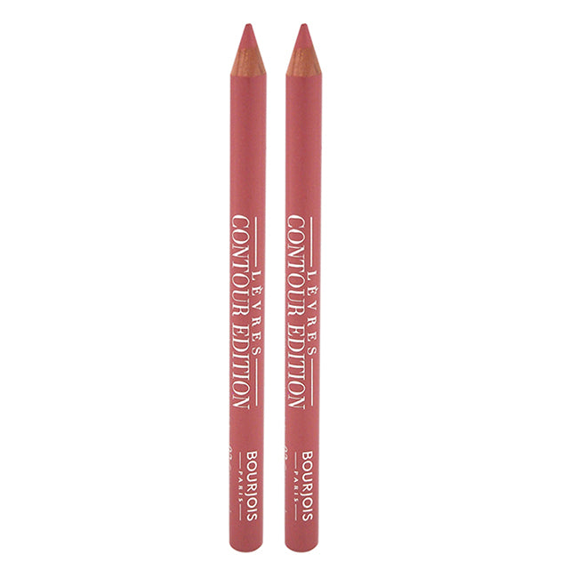 Bourjois Contour Edition Lip Liner - 02 Coton Candy by Bourjois for Women - 0.04 oz Lip Liner - Pack of 2