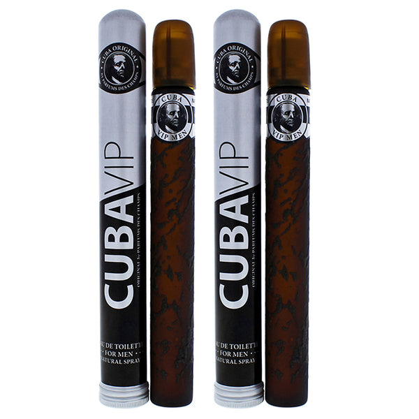 Cuba VIP by Cuba for Men - 1.17 oz EDT Spray - Pack of 2
