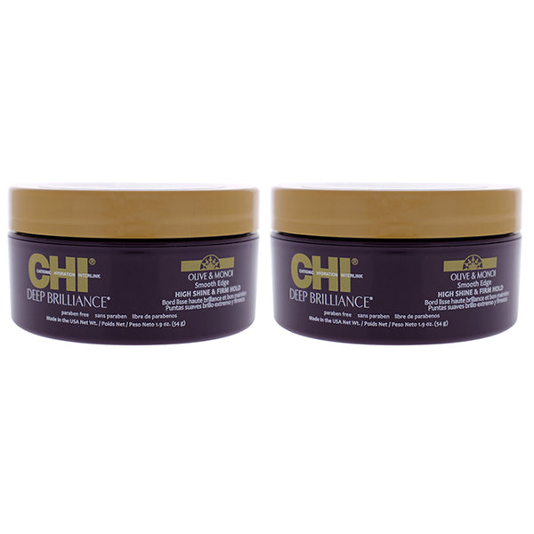 CHI Deep Brilliance Smooth Edge High Shine and Firm Hold by CHI for Unisex - 1.9 oz Cream - Pack of 2