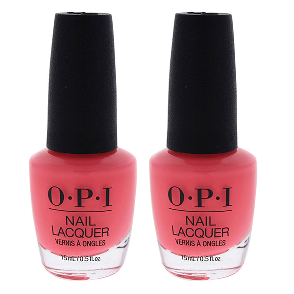 OPI Nail Lacquer - NL N71 Orange You a Rock Star by OPI for Women - 0.5 oz Nail Polish - Pack of 2