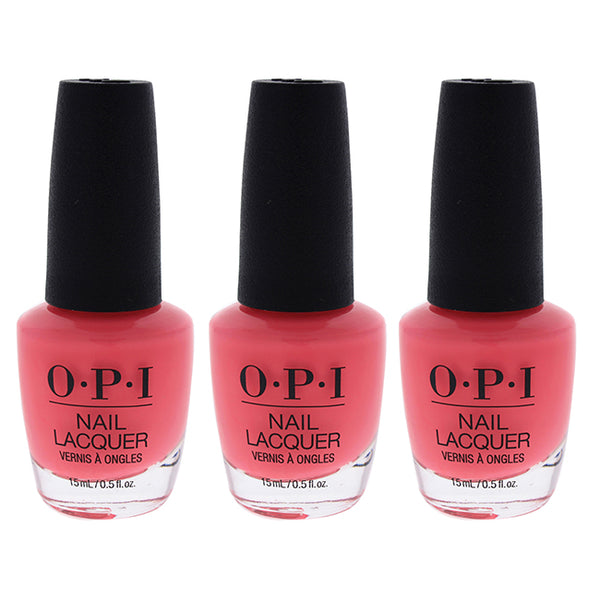 OPI Nail Lacquer - NL N71 Orange You a Rock Star by OPI for Women - 0.5 oz Nail Polish - Pack of 3