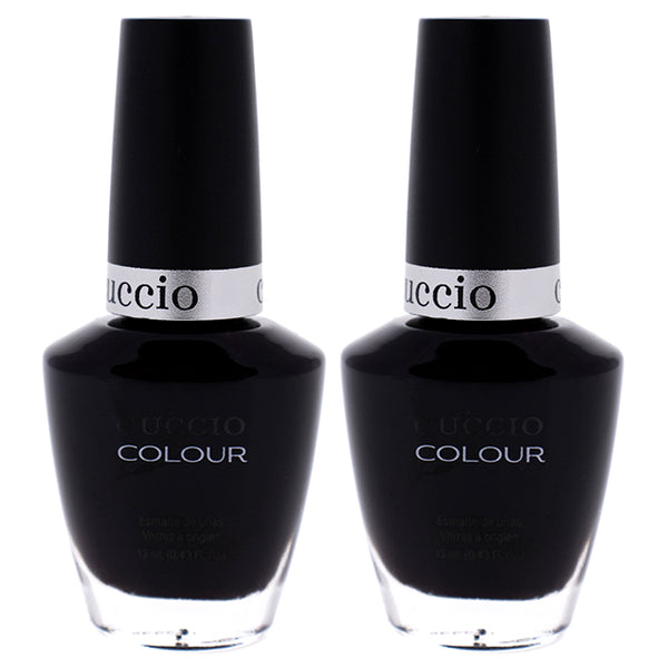 Colour Nail Polish - Romania After Dark by Cuccio Colour for Women - 0.43 oz Nail Polish - Pack of 2