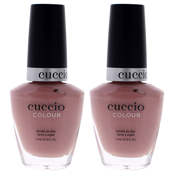 Colour Nail Polish - Nude-A-Tude by Cuccio Colour for Women - 0.43 oz Nail Polish - Pack of 2