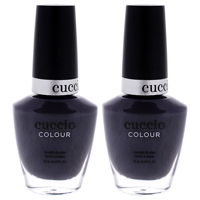 Colour Nail Polish - Smoking Gun by Cuccio Colour for Women - 0.43 oz Nail Polish - Pack of 2