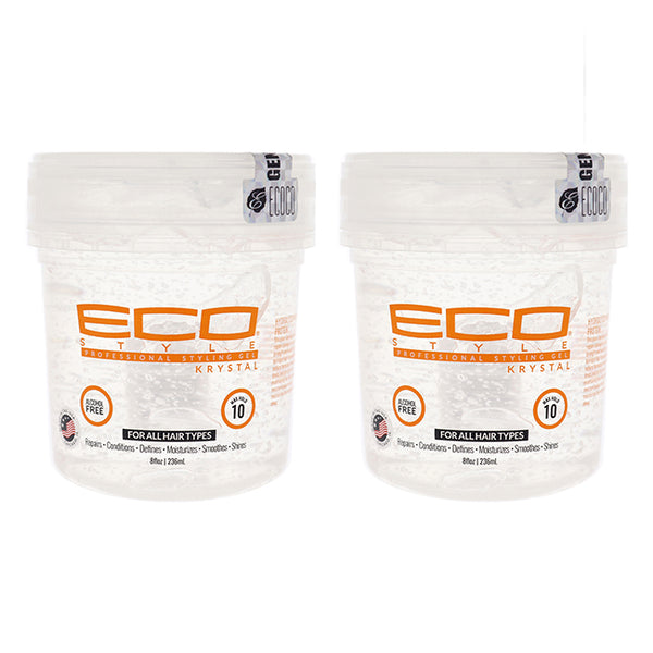 Ecoco Eco Style Gel - Krystal by Ecoco for Unisex - 8 oz Gel - Pack of 2